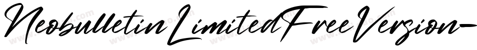 NeobulletinLimitedFreeVersion-wdKP字体转换 NeobulletinLimitedFreeVersion-wdKP字体转换