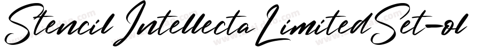 StencilIntellectaLimitedSet-oly4字体转换