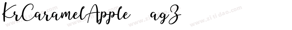 KrCaramelApple-5agZ字体转换