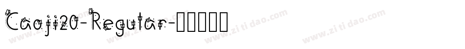 Caoji20-Regular字体转换