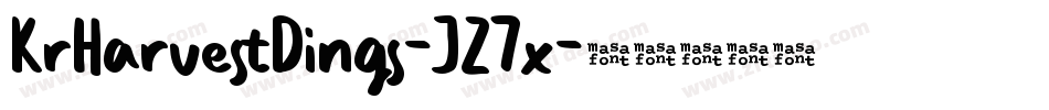 KrHarvestDings-JZ7x字体转换