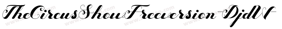 TheCircusShowFreeversion-DjdW字体转换 TheCircusShowFreeversion-DjdW字体转换