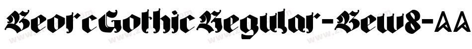 BeorcGothicRegular-Bew8字体转换