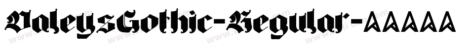 DaleysGothic-Regular字体转换
