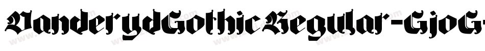 DanderydGothicRegular-GjoG字体转换