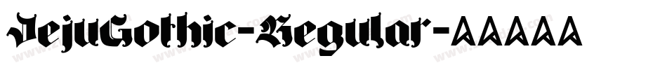 JejuGothic-Regular字体转换