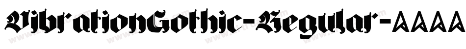 VibrationGothic-Regular字体转换