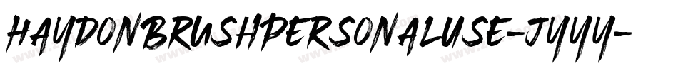 HaydonBrushPersonalUse-jyyy字体转换