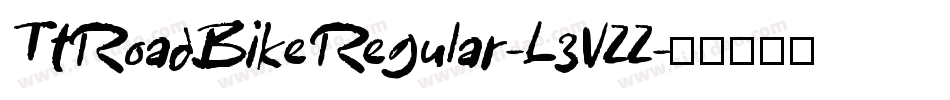 TtRoadBikeRegular-L3VZZ字体转换
