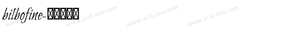 bilbofine字体转换