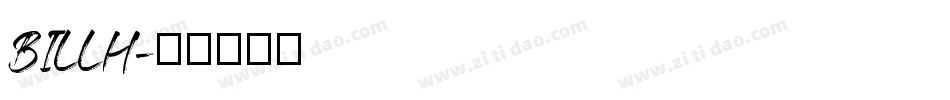 BILLH字体转换