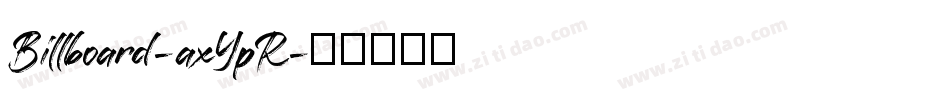 Billboard-axYpR字体转换