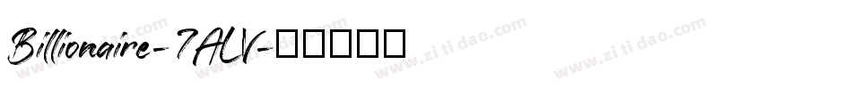 Billionaire-7ALV字体转换