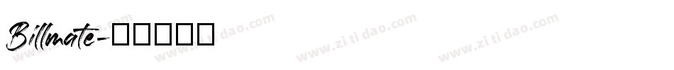 Billmate字体转换