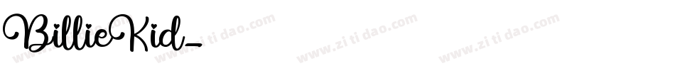 BillieKid字体转换