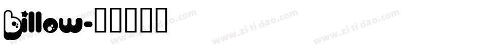 Billow字体转换