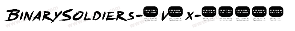 BinarySoldiers-6v5x字体转换