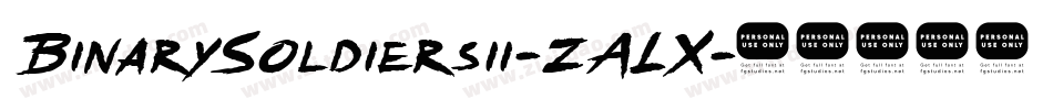 BinarySoldiersii-zALX字体转换