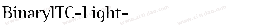 BinaryITC-Light字体转换