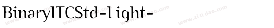 BinaryITCStd-Light字体转换