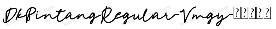 DkBintangRegular-Vmgy字体转换