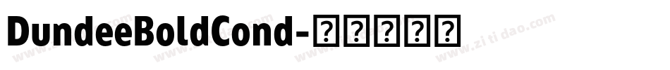 DundeeBoldCond字体转换