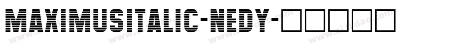 MaximusItalic-nEDY字体转换