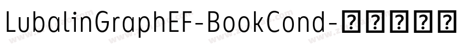 LubalinGraphEF-BookCond字体转换