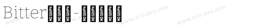Bitter转换器字体转换