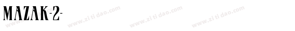 mazak-2字体转换