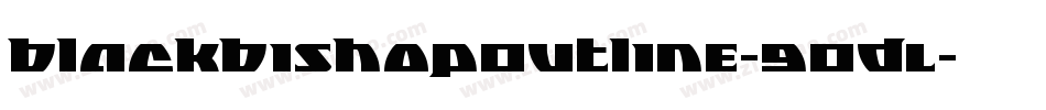 BlackBishopOutline-9ODL字体转换