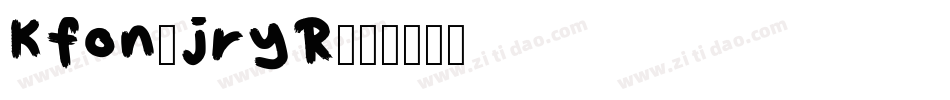 Kfon-jryR字体转换