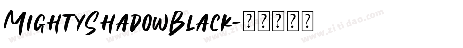 MightyShadowBlack字体转换