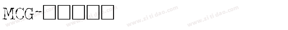 MCG字体转换
