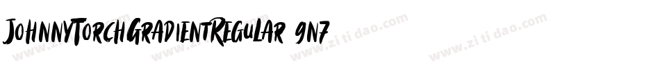 JohnnyTorchGradientRegular-9n7L字体转换