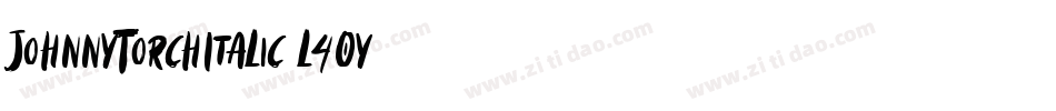 JohnnyTorchItalic-l4Oy字体转换