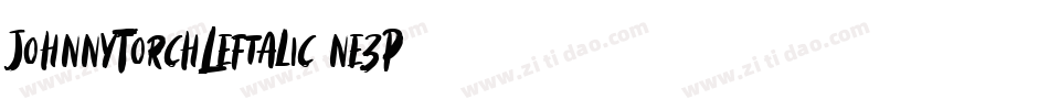 JohnnyTorchLeftalic-ne3P字体转换