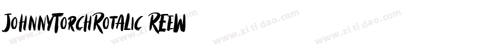 JohnnyTorchRotalic-REeW字体转换
