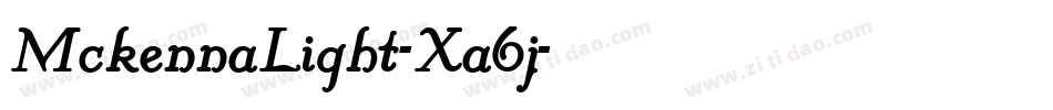 MckennaLight-Xa6j字体转换