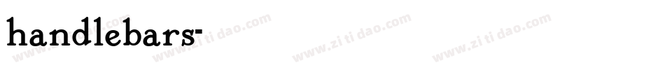 handlebars字体转换