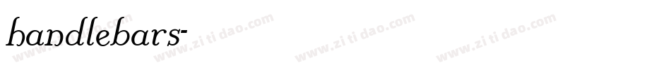 handlebars字体转换