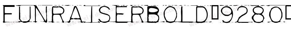 FunRaiserBold-9280字体转换