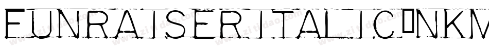 FunRaiserItalic-nKM4字体转换