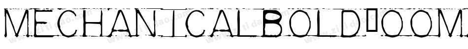 MechanicalBold-oOmA字体转换