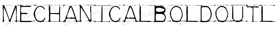 MechanicalBoldOutlineOblique-OP48字体转换