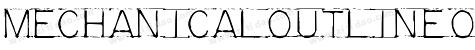 MechanicalOutlineOblique-qDPl字体转换