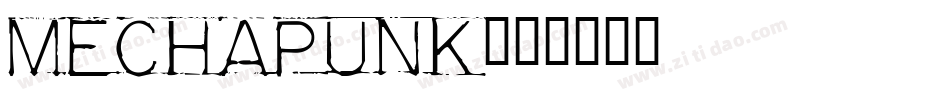 Mechapunk字体转换