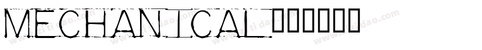 mechanical字体转换