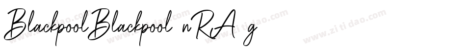 BlackpoolBlackpool-nRA2g字体转换