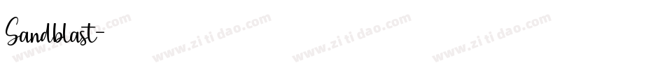 Sandblast字体转换